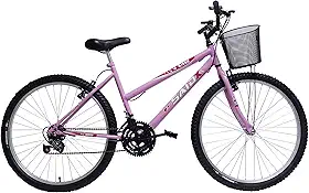 Bicicleta de Passeio Saidx Bike Feminina, Aro 26 de 18 Marchas, Freio V Brake