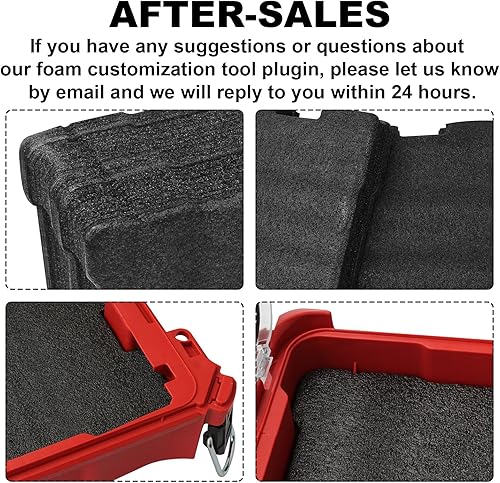 Miniatura 4 de 48-22-8435 Caja de herramientas de espuma para Milwauk-ee Packout Insertos de espuma (2PCS)