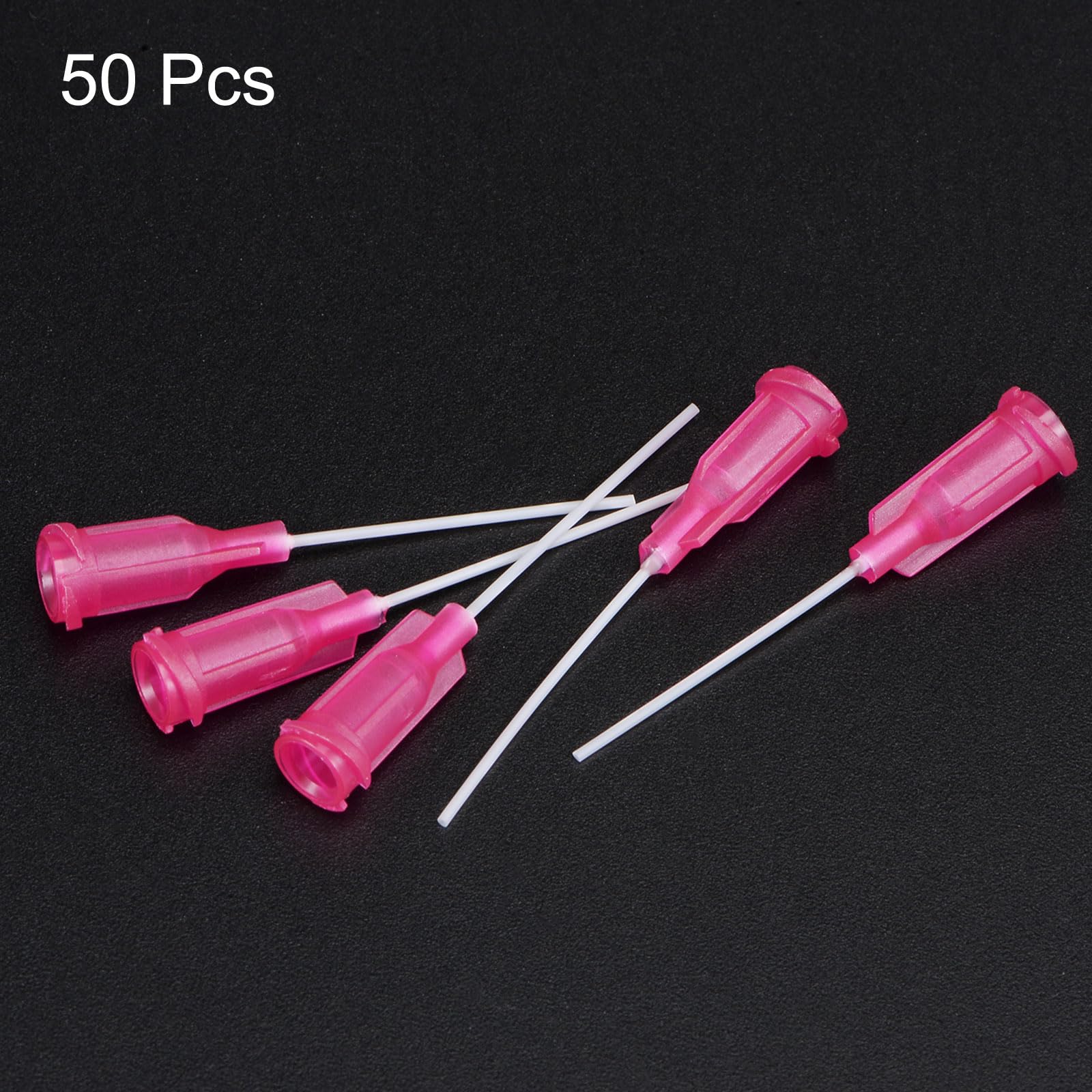 50 Stück Dispensiernadeln 25G 1,5 Zoll Luer-Lock - Für Heißklebepistolen & Präzisionsarbeiten