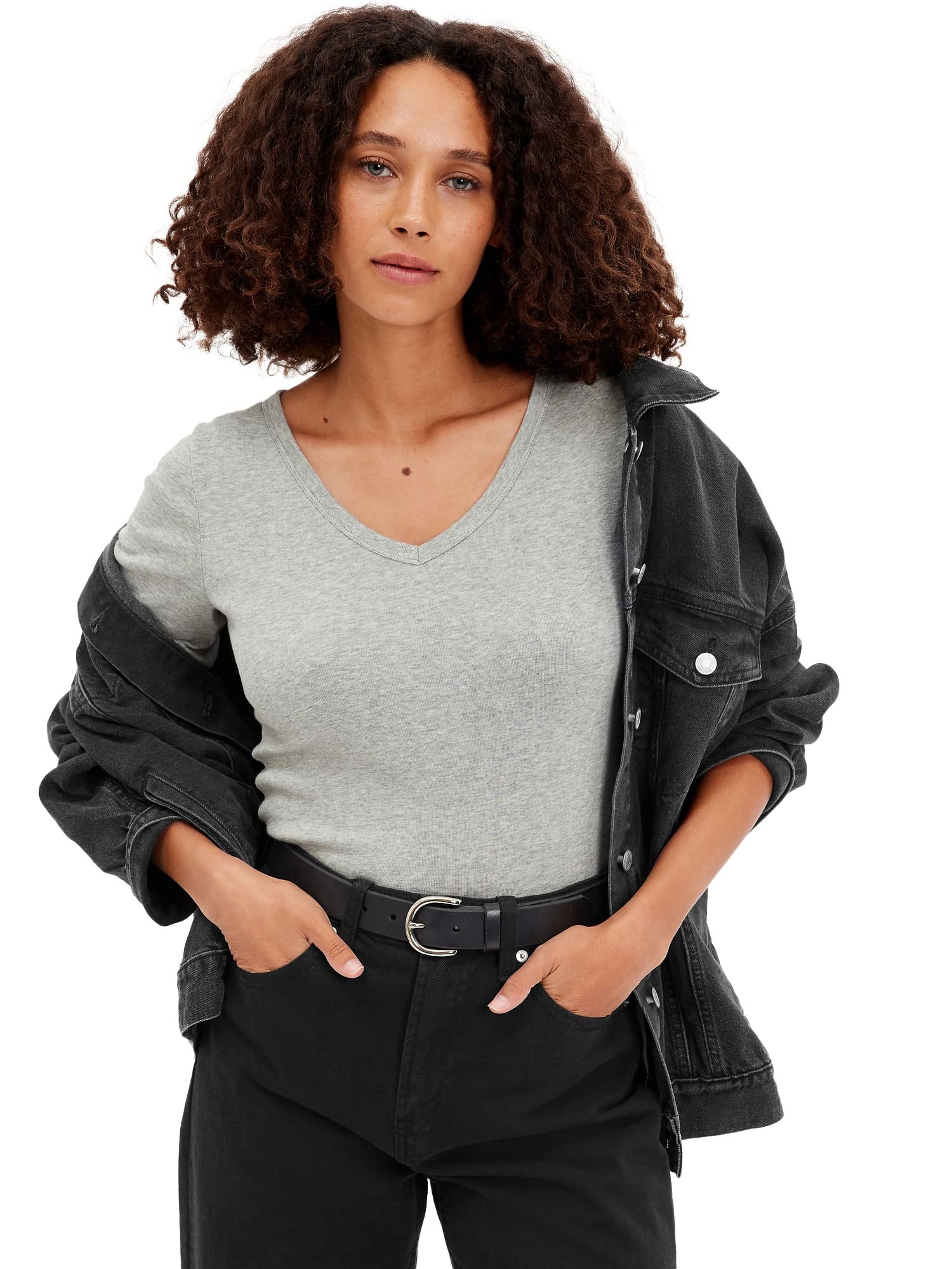 GAPWomen's Favorite Long Sleeve V-Neck Tee T-Shirt