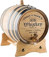 Vista 6 de Personalizado – Barril de envejecimiento de roble americano de primera calidad grabado personalizado – Barril de whisky – Envejece tu propio whisky