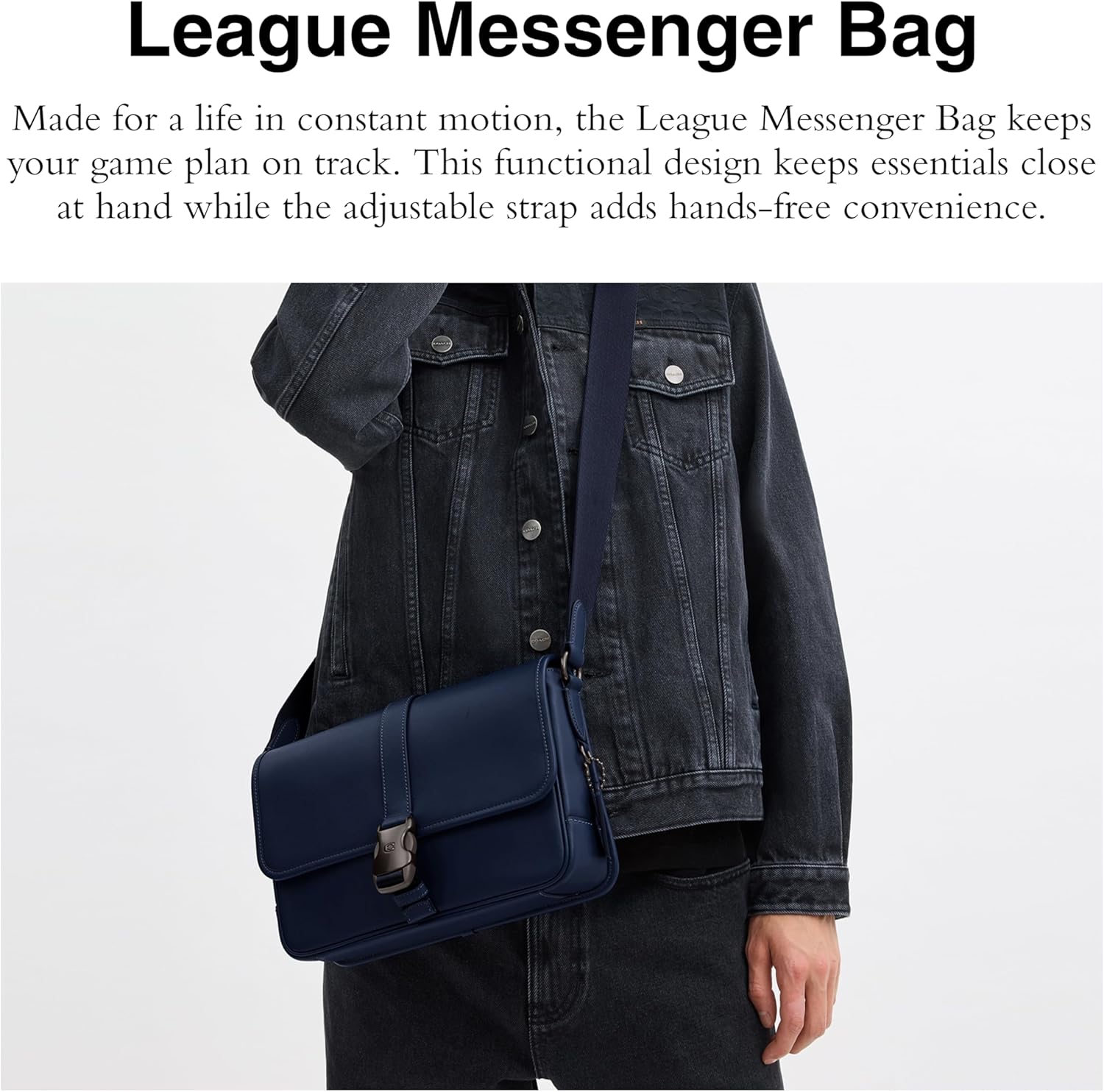 COACH mens League Messenger Bag - Image 2