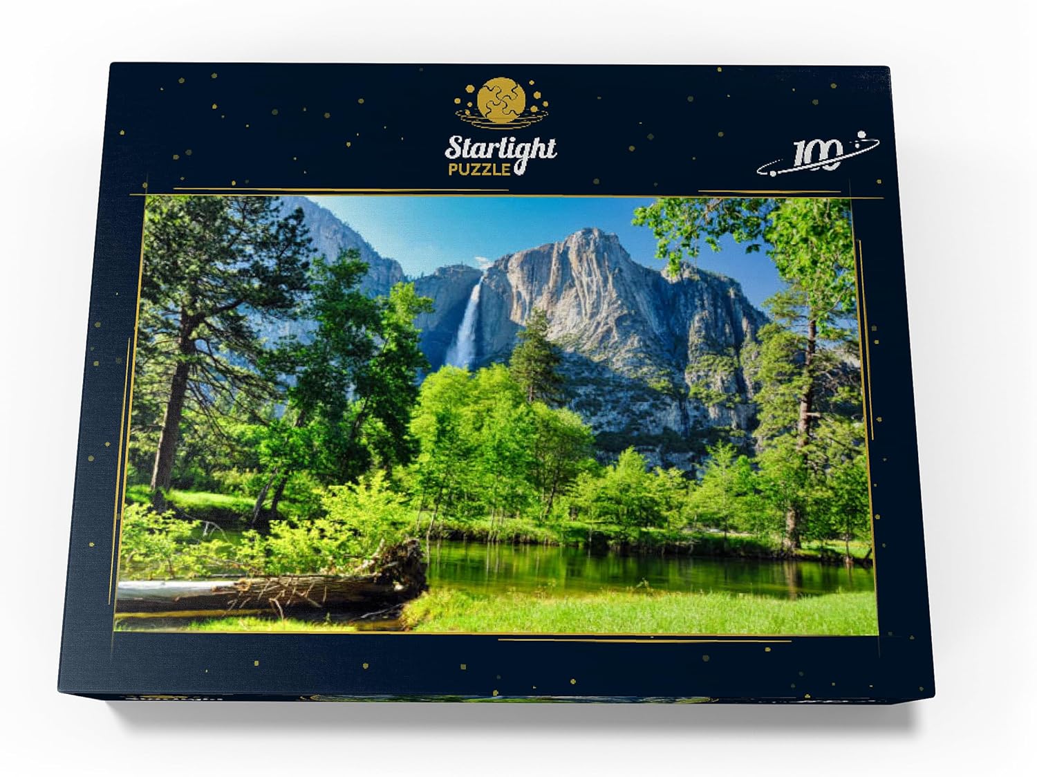 MyPuzzle Yosemite Waterfall Yosemite National Park California - Premium 100 Piece Jigsaw Puzzle for Adults