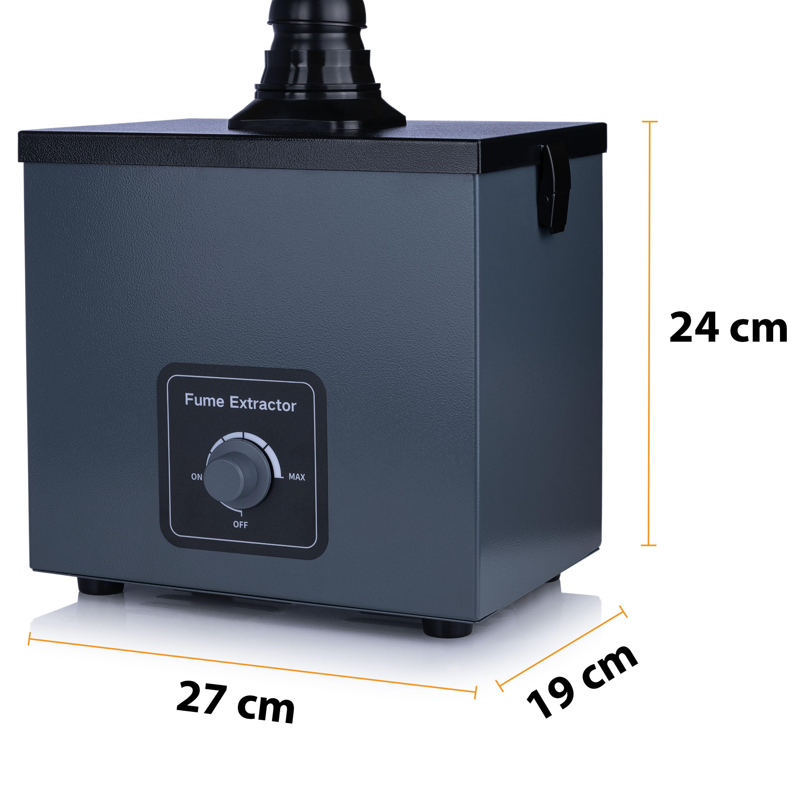 Rosfix Estrattore Fumi SR80 – 80W, 160 m³/h, Filtro HEPA 99,97%, Tubo 0,75 m, Ø50 mm | 2 Stadi Filtrazione | Saldatura, Laboratorio, Officina | Aspiratore Fumi Professionale