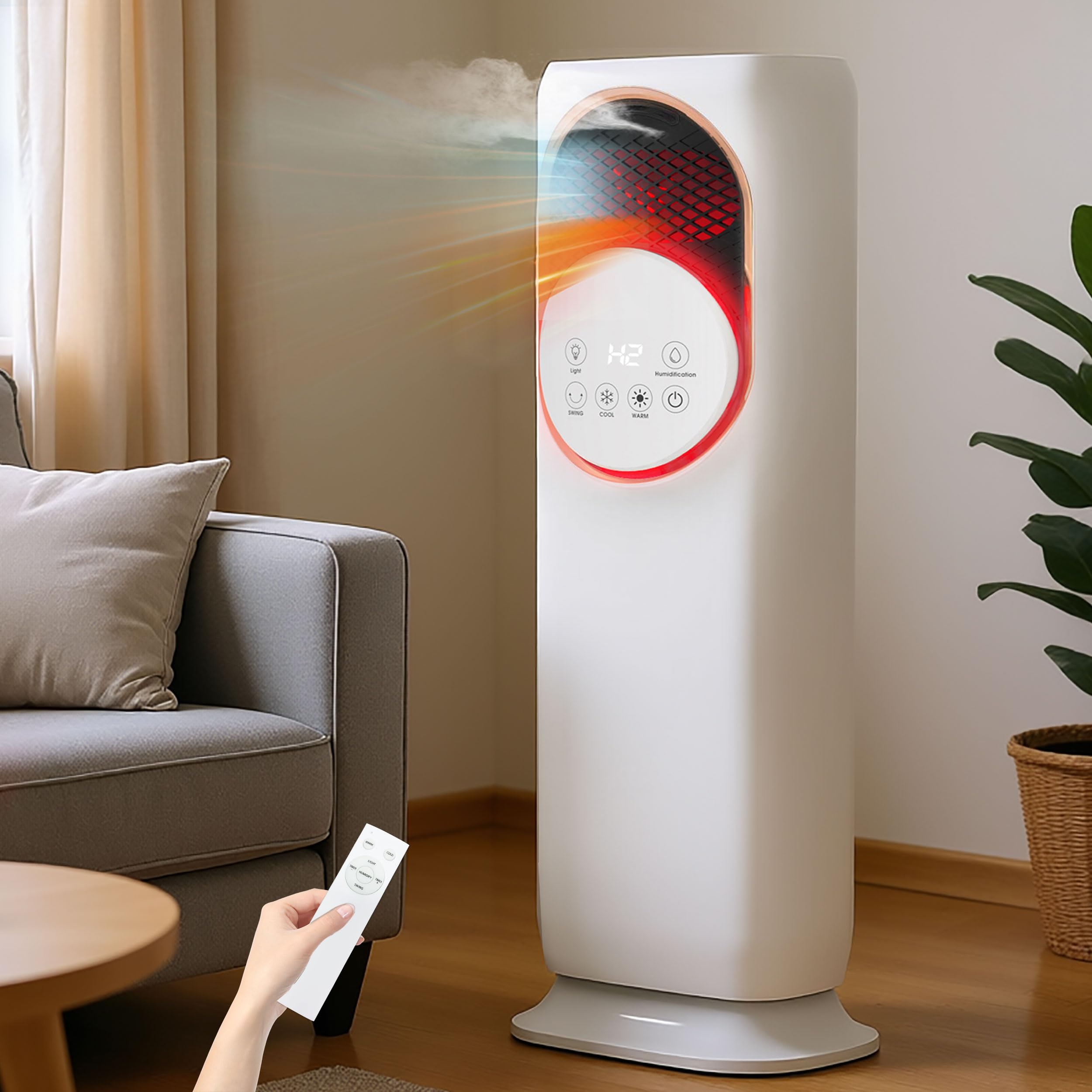 Amazon.com: Cobuy 4 in 1 Tower Fan and Heater Combo with