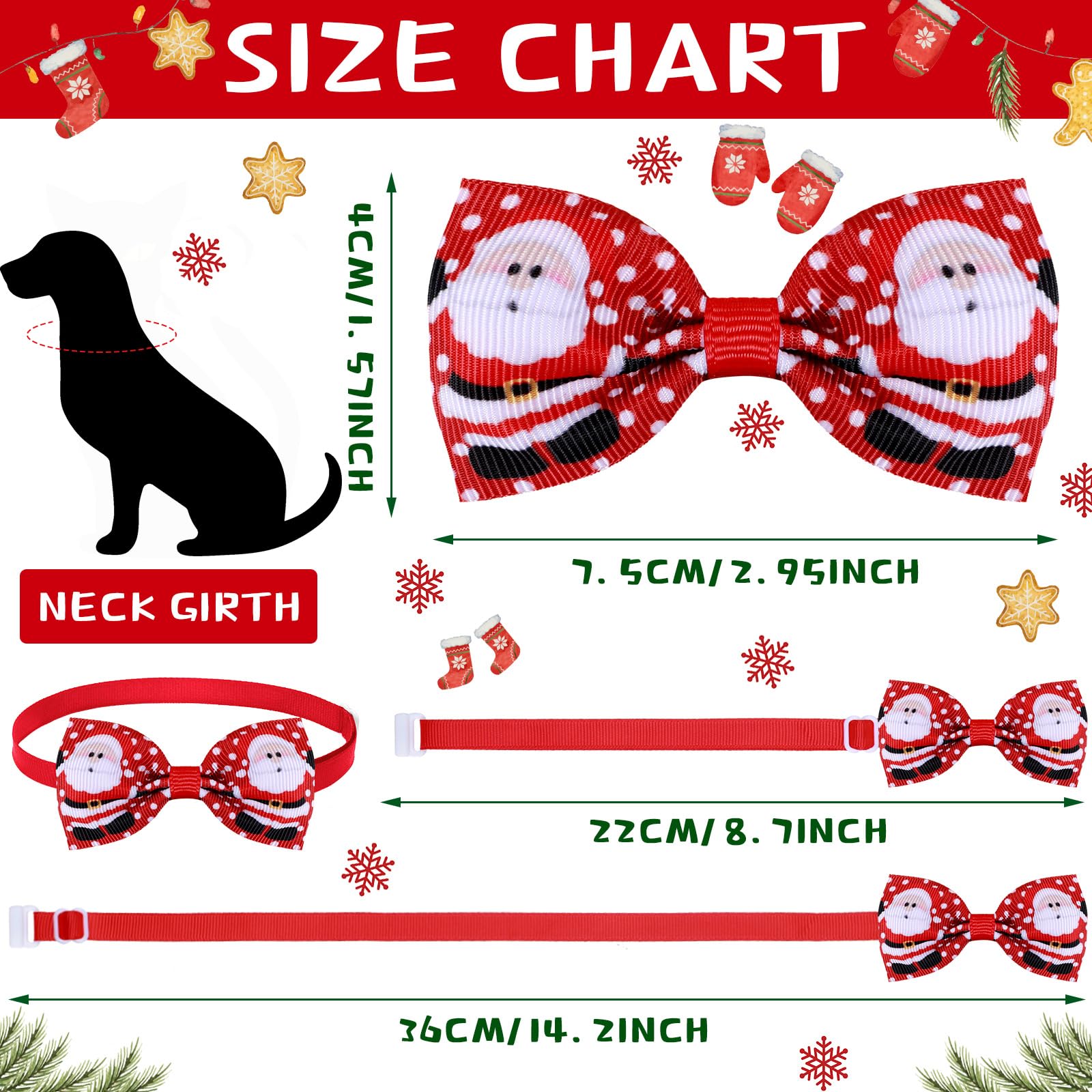 120 Stück Hunde-Fliege-Halsband-Set, Hundehalsbänder, verstellbares Hundezubehör für kleine Hunde, niedliche Hundehaarschleifen, Katzenfliege, Thanksgiving, Weihnachten (niedlicher Stil)
