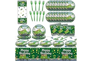 Garbage Truck Birthday Decoration Party Supplies for Trash Trucks Theme Birthday Parties,...