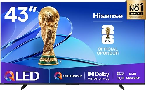 Hisense QLED 43 43E7Q 4K Ultra HD Smart TV VIDAA WiFi Dol… - 1