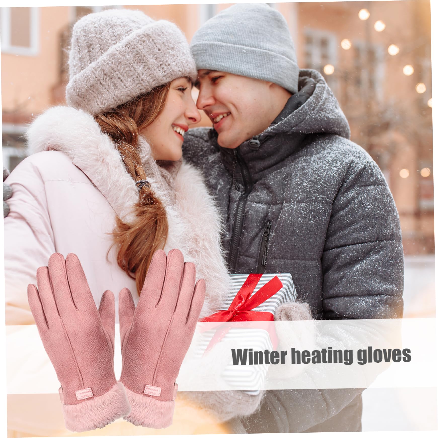 Heated Gloves, Heated Gloves for Women Hand Warmers USB Powered Winter Motorcycle Gloves 3 Heating Levels Waterproof Touchscreen Heating Mitten Electric Hand Warmer for Fishing Skiing Snowboarding