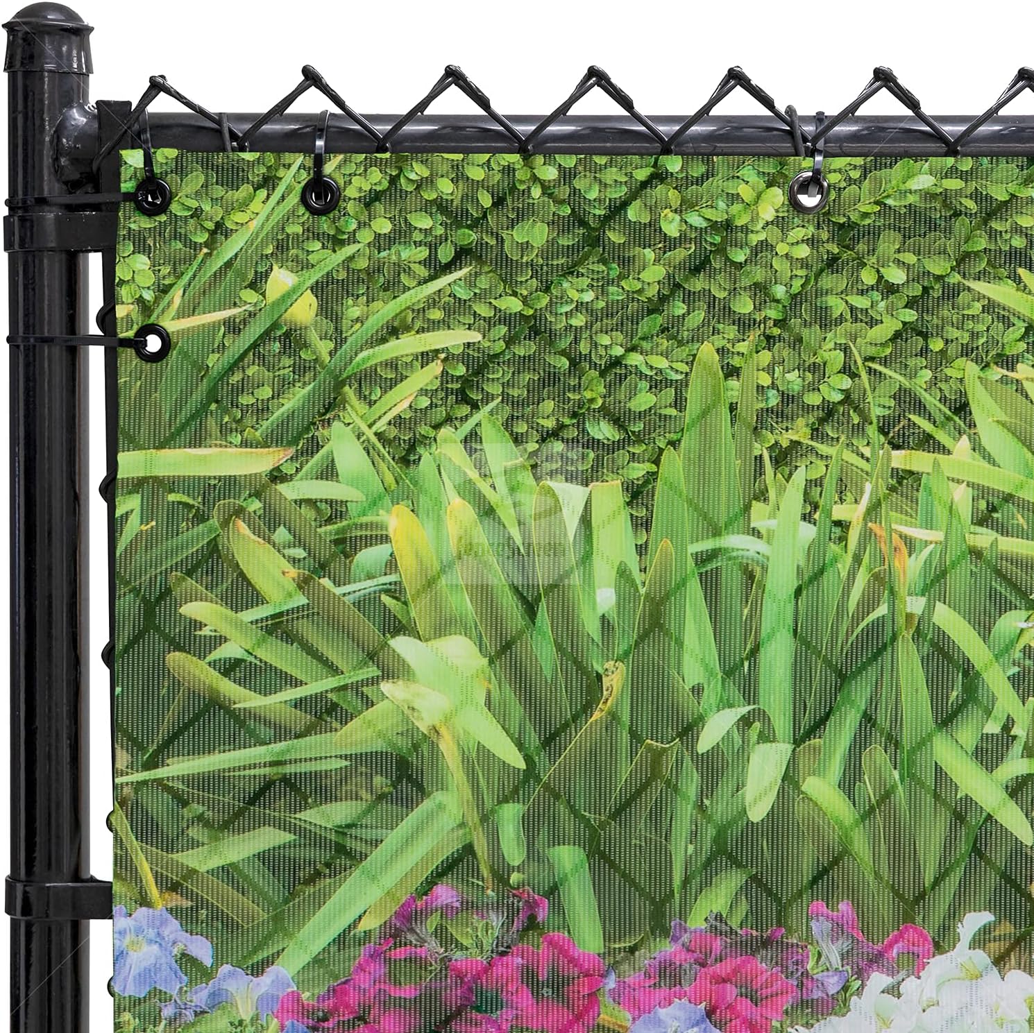 FenceScreen 211 Series Scenic Designer Fence Screen (Morning Glory Purple)