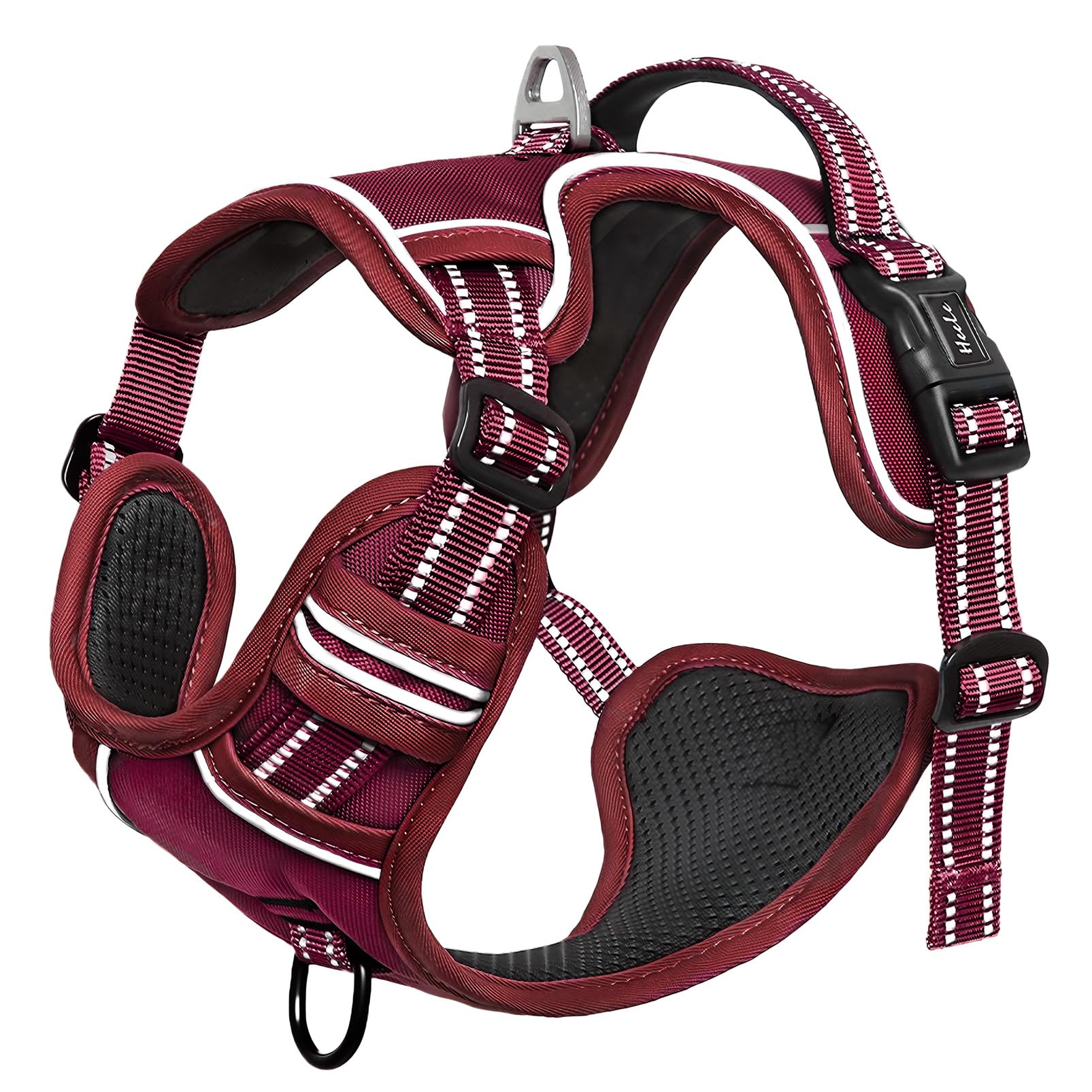 La pettorina HEELE Rosso Borgogna taglia M offre un design funzionale e sicuro per il tuo cane.
