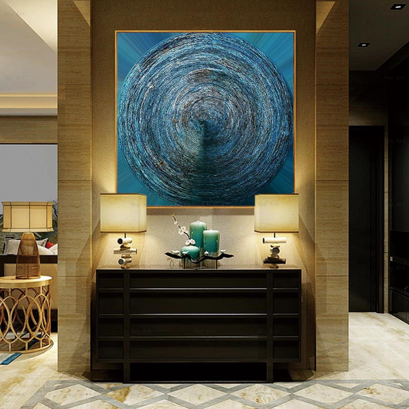 Toile abstraite impression HD 30x30 cm décor salon