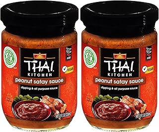 25 Recipes with Sweet Chili Sauce for Easy Dinners 89 Thai Kitchen Gluten Free Peanut Satay Sauce, 8 fl oz (Pack of 2)