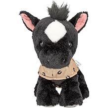Depesche Depesche-13186 Black 13186 Miss Melody Angel Horse White and Black, Plush Approx. 20 cm Height with Blanket for Saddle, Multicoloured, One Size