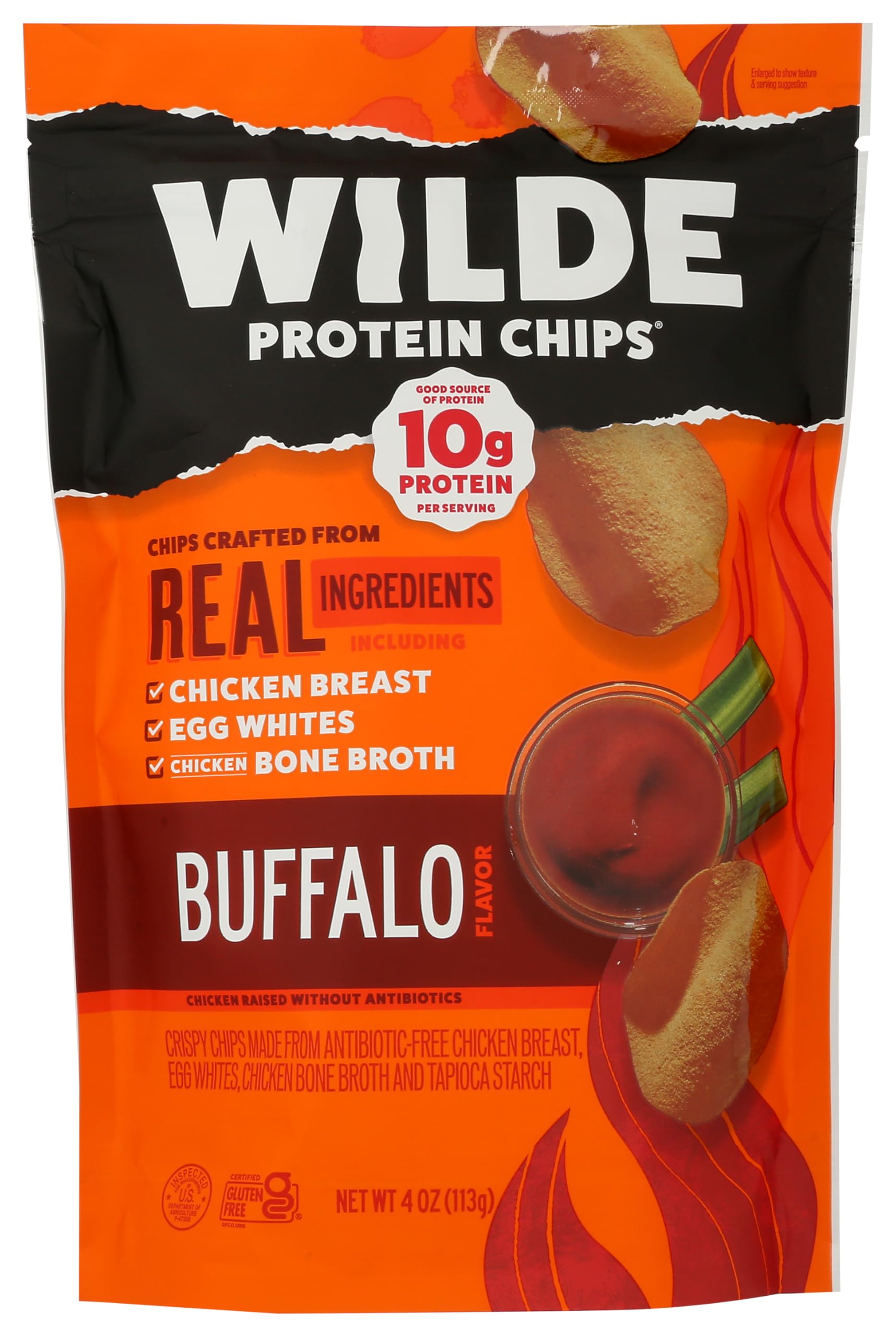 Wilde Brands Buffalo Style Protein Chips, 4 OZ