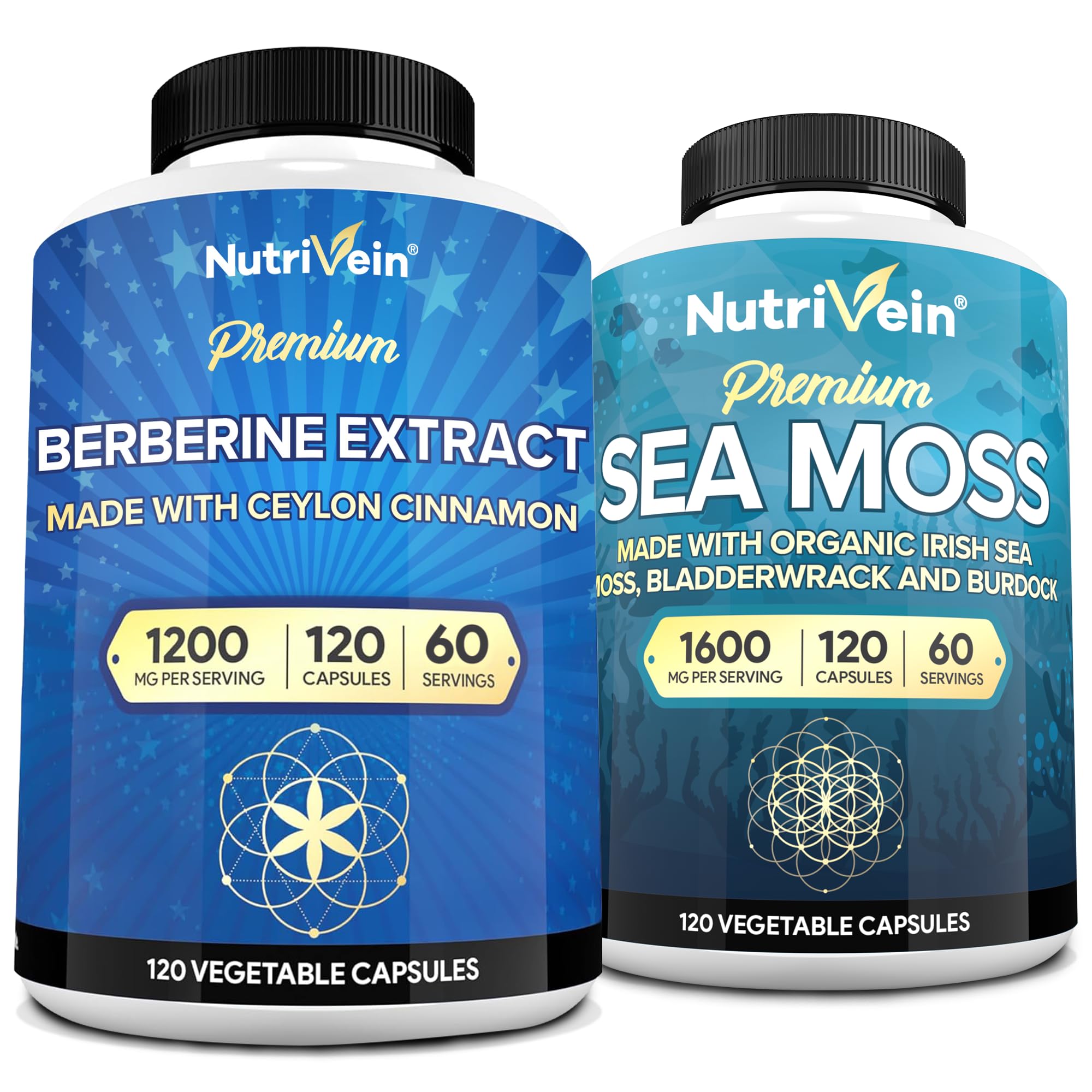 Amazon.com: Nutrivein Premium Irish Sea Moss Capsules & Berberine