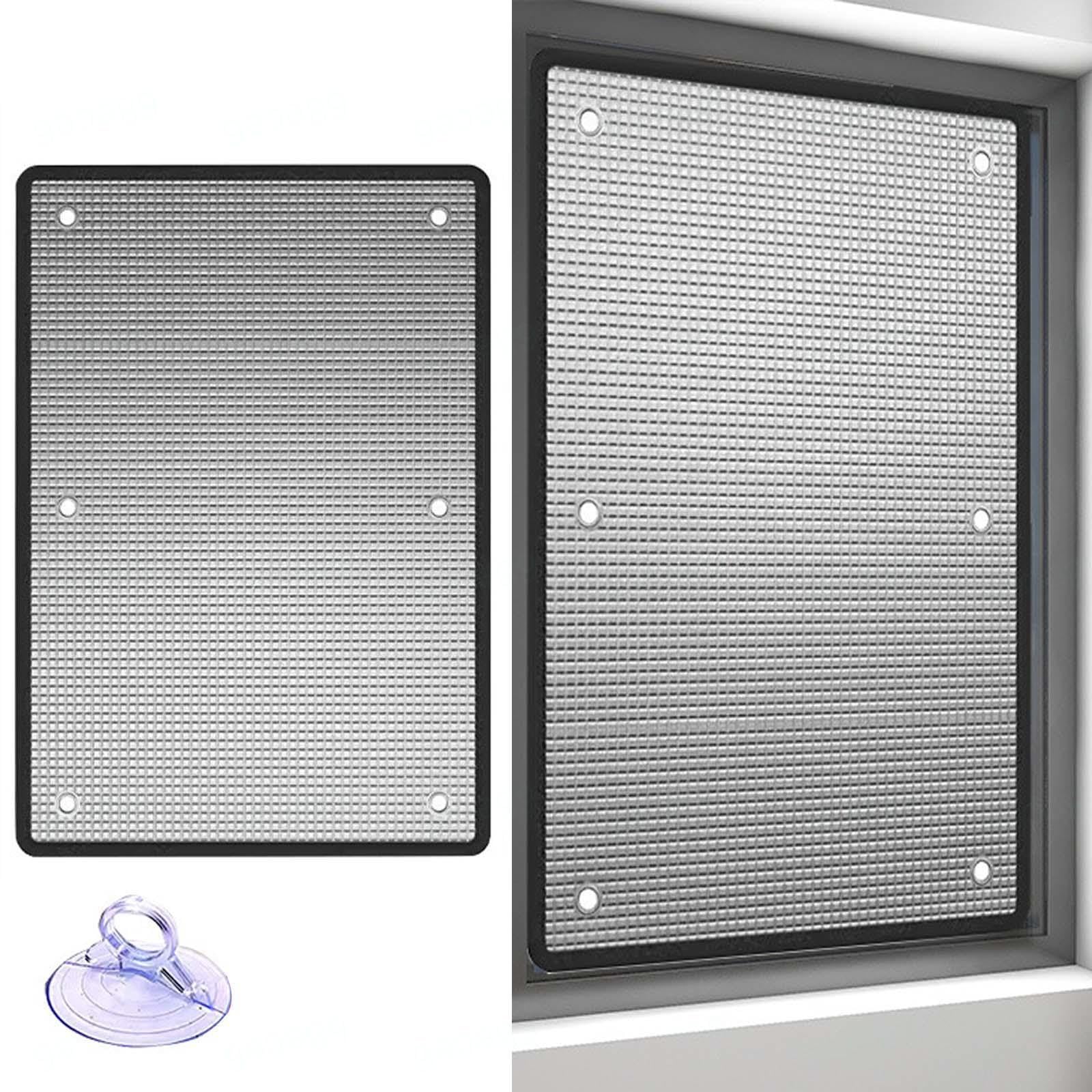 Heat Reflective Window Films,Double Aluminum Foil Insulation Film,8mm,WxH-130x210cm/51''x83''
