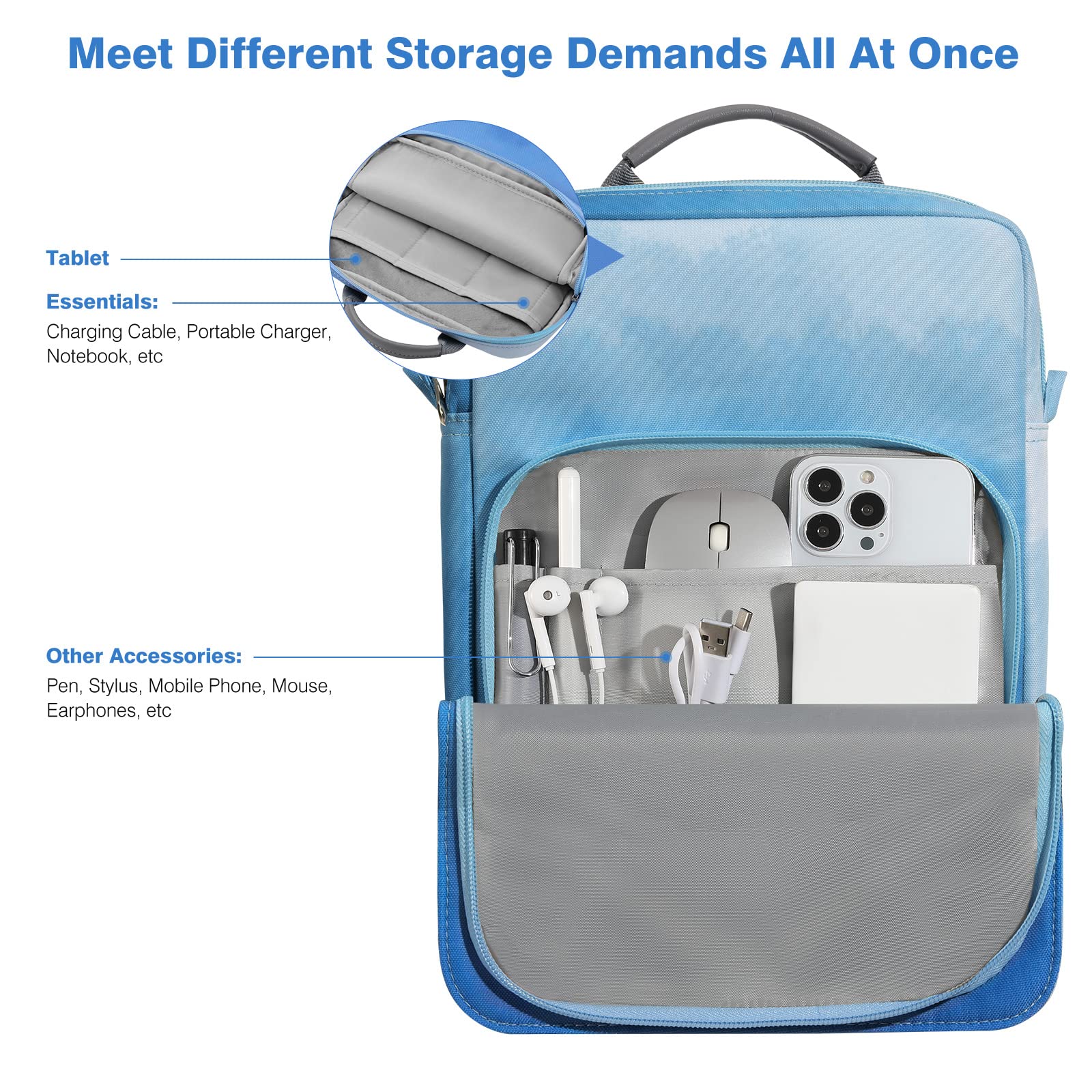 Housse Pour Tablette, Sac Pour Tablette,Sac De Voyage à