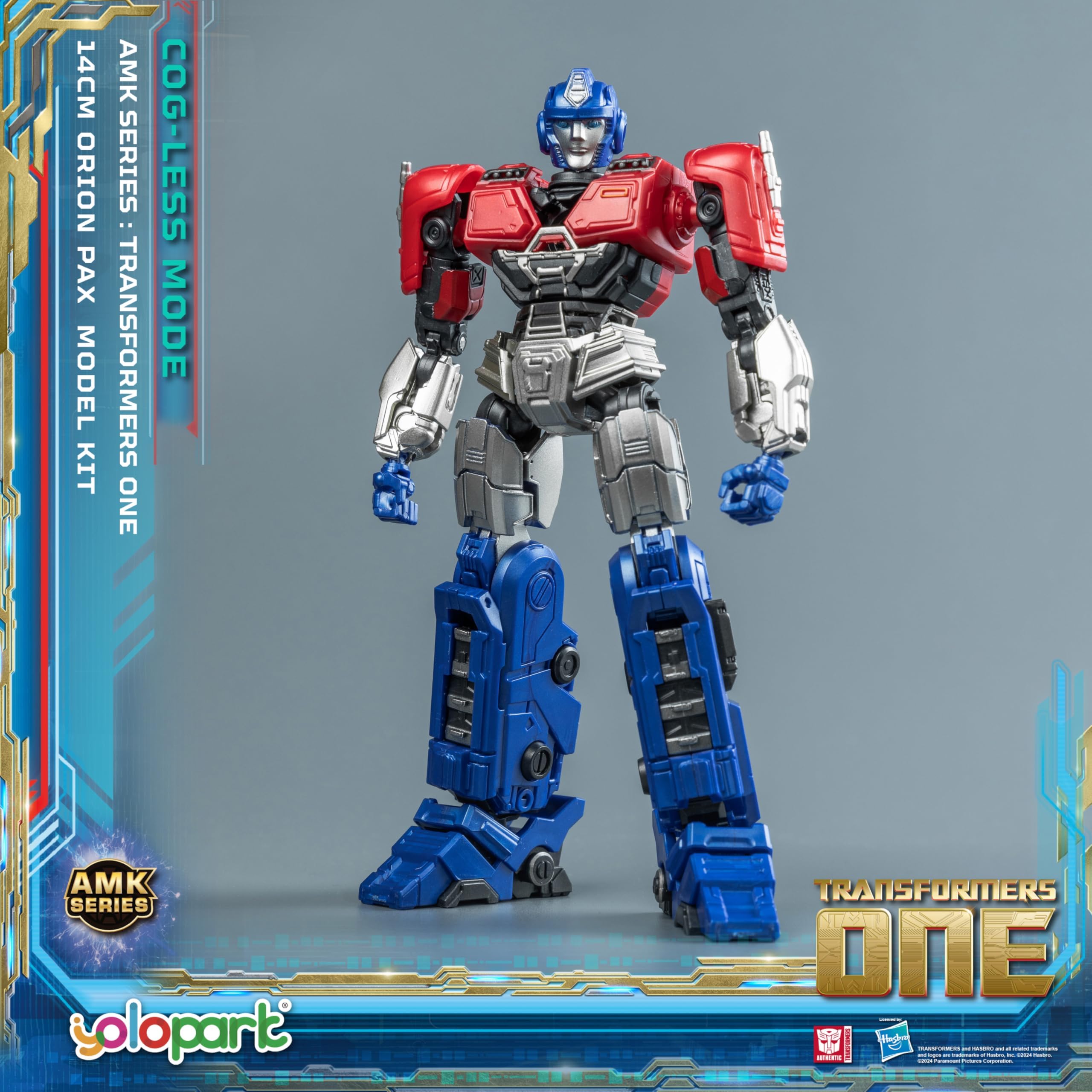 Optimus Prime (Orion Pax) Transformers One Toys Cog-Less Mode,5.51 Inch Highly Articulated Transformer Toys for Boys Girls 8+ Years Old,No Converting
