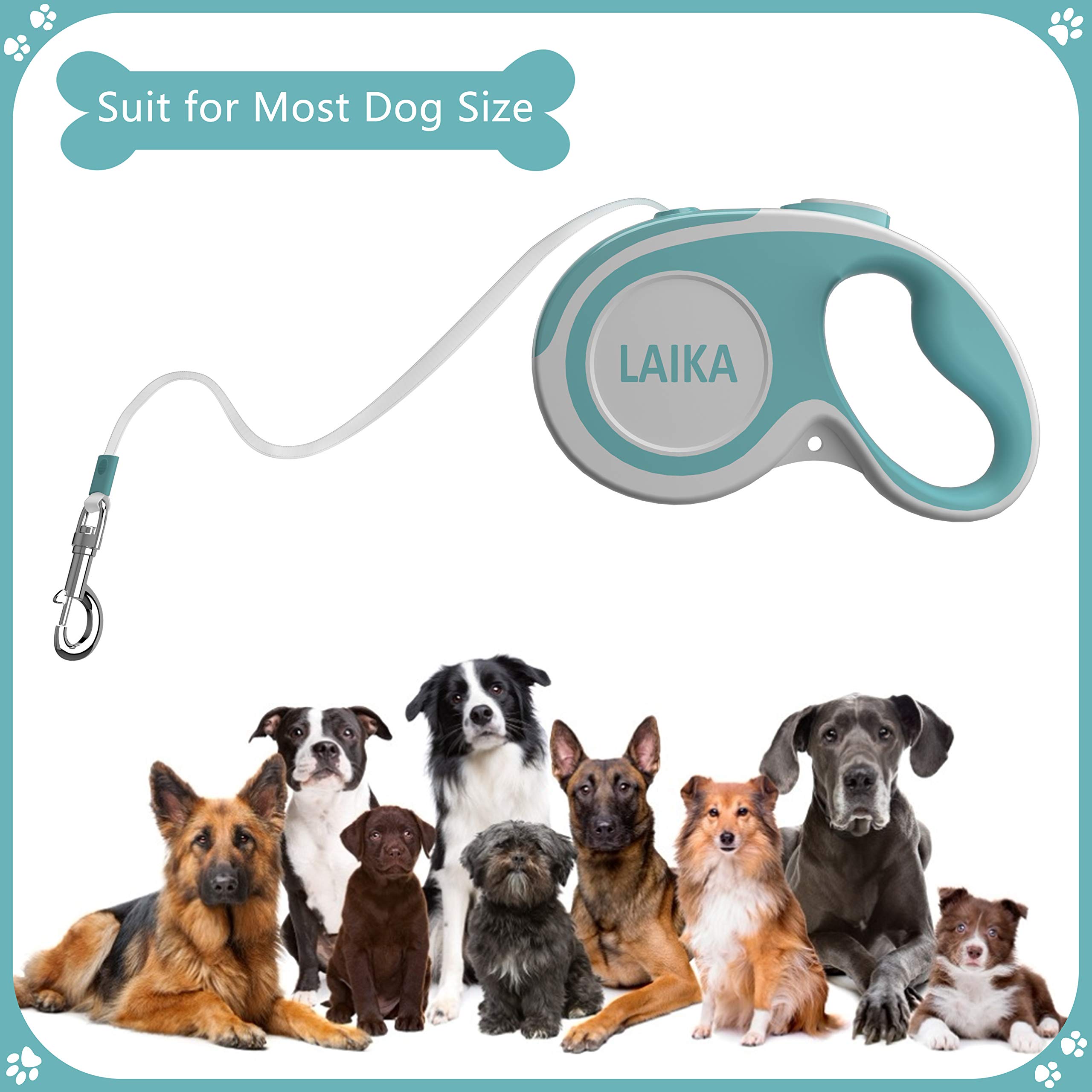laika retractable dog lead