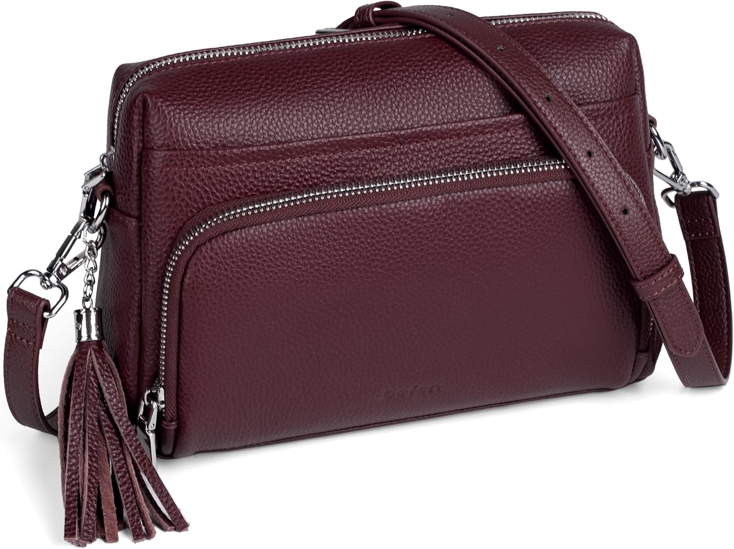 befen Genuine Leather Crossbody Purses for Women Small Crossbody Bags Purse with Built in RFID Blocking Wallet