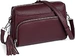 befen Genuine Leather Crossbody Purses for Women Lightweight Small Crossbody Bags Purse with Built in RFID Blocking Wallet