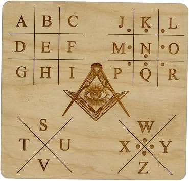 Runes Cipher and Masons Cipher Key Grid Escape Room Props Bundle