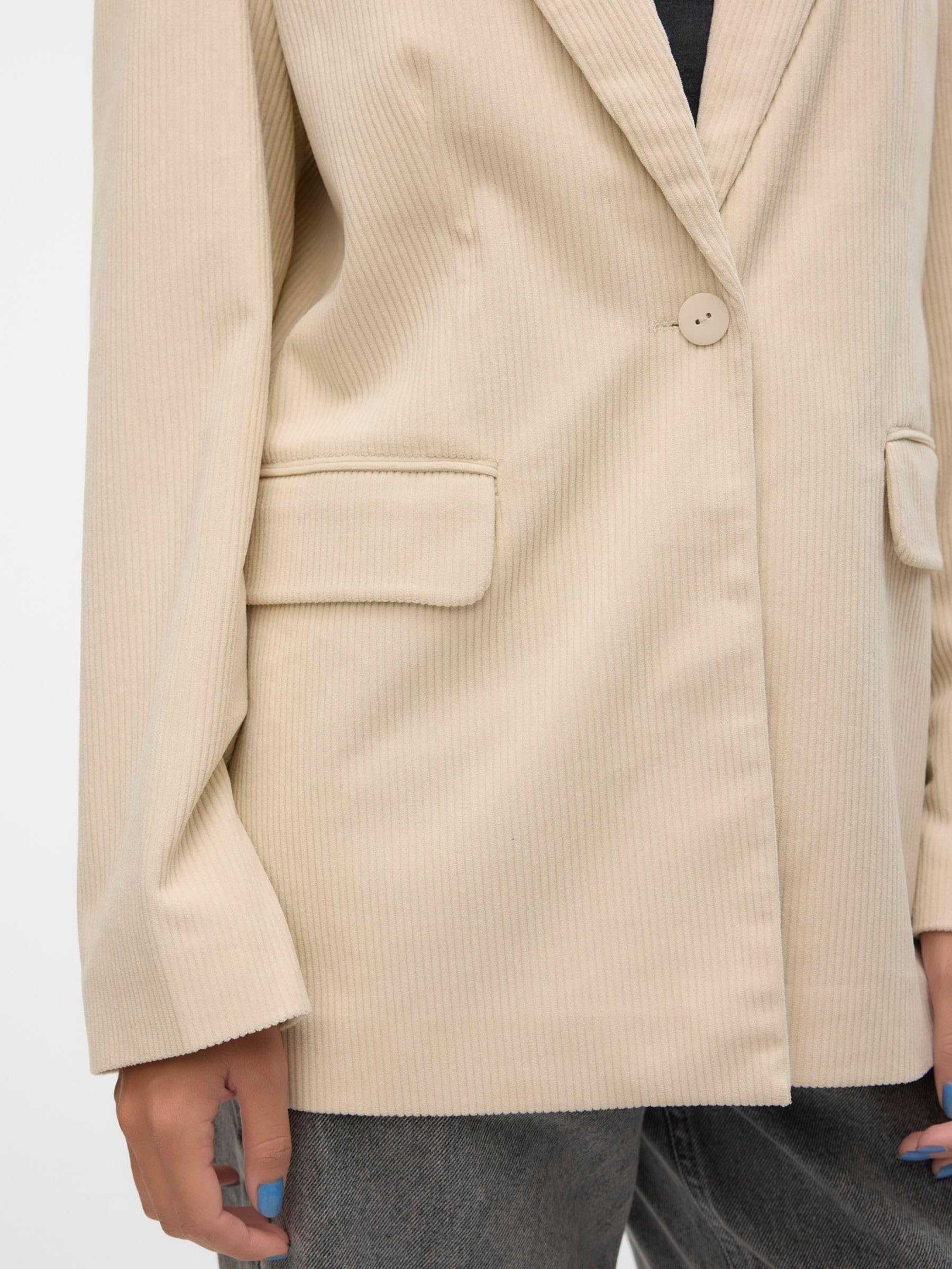 VERO Moda Damen Vmnora Ls Loose Corduroy Blazer Vmnora Ls Loose Corduroy Blazer (1er Pack)