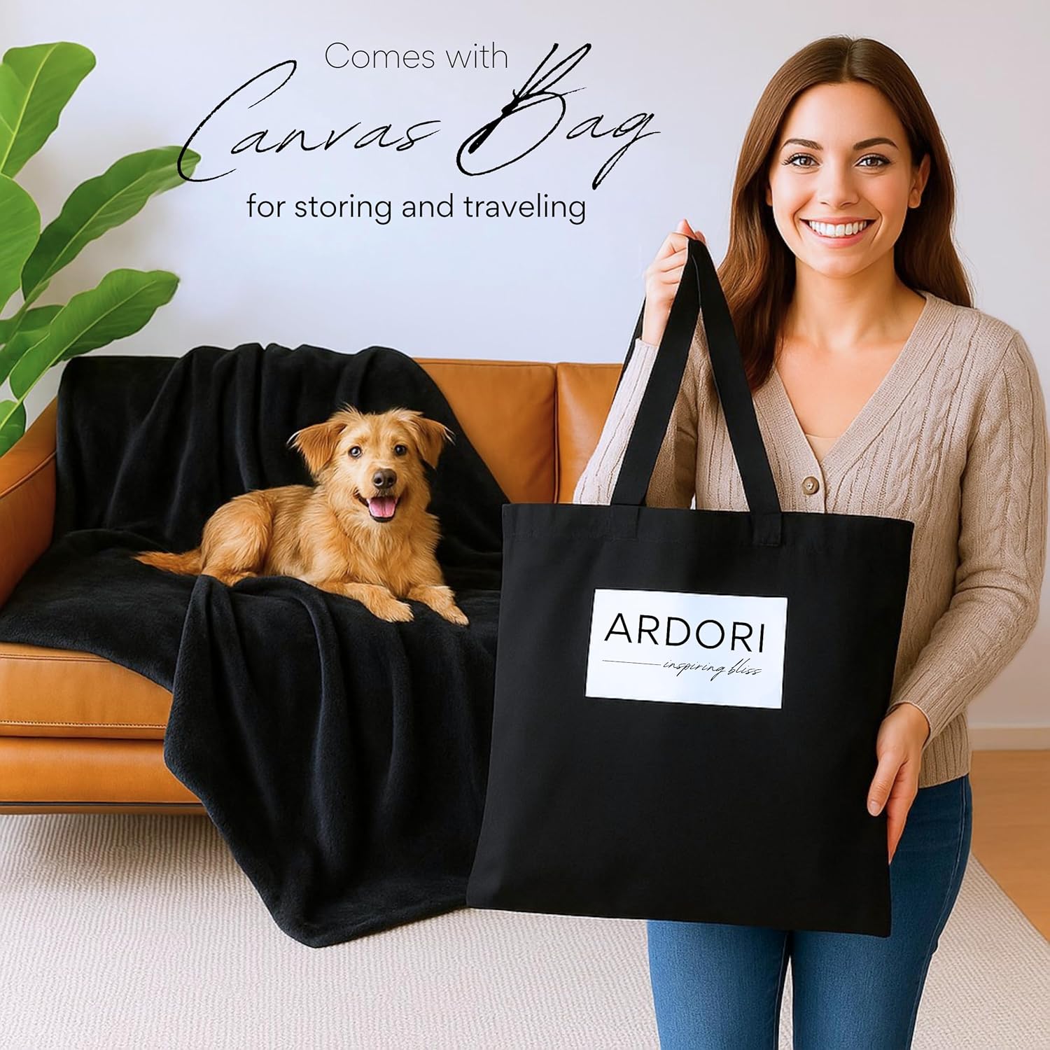 Waterproof Blanket King Size, Black & Gray 82x82"- Water Proof and Stain Resistant Blankets for Couples Bed Intimacy, Fleece Moisture Absorbent, Layered Sheet Protector, Leakproof Protective Top Cover - Image 7