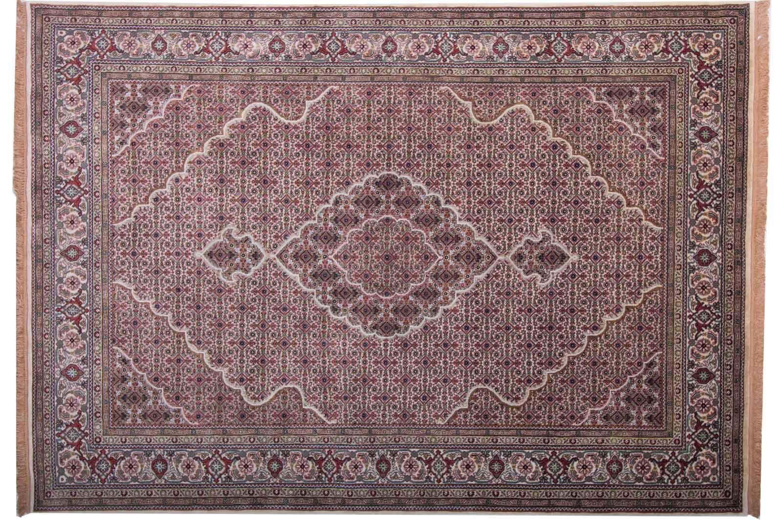 Tabriz Teppich Handgeknüpft 170x240 Mehrfarbig Orientalisch Wolle Kurzflor Rug