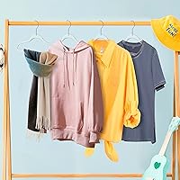 Vista 6 de Quality Hangers Perchas de plástico transparente para ropa, paquete de 50 – 17.5 pulgadas Perchas resistentes para ahorrar espacio y acrílico