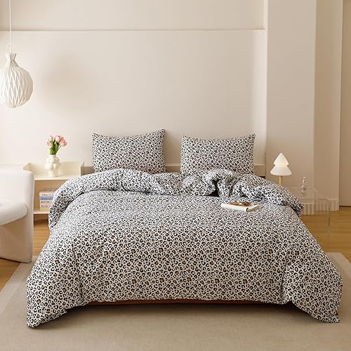 Miniatura 26 de Luxlovery Juego de edredón gris King para hombres y niños, juego de ropa de cama gris oscuro, manta edredón moderna de color sólido gris, cómodo,