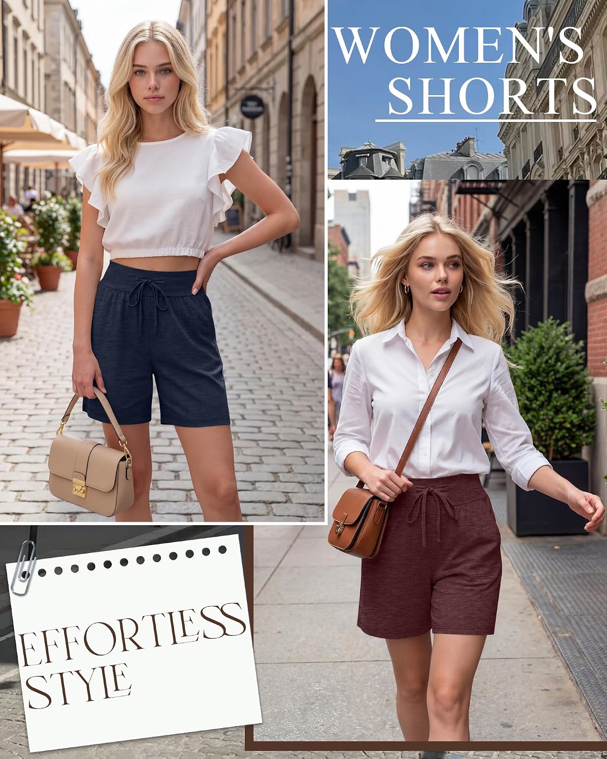 3 Pack Women's Lounge Shorts Cotton Drawstring High Waisted Casual Lightweight Summer Sweat Shorts with Pockets