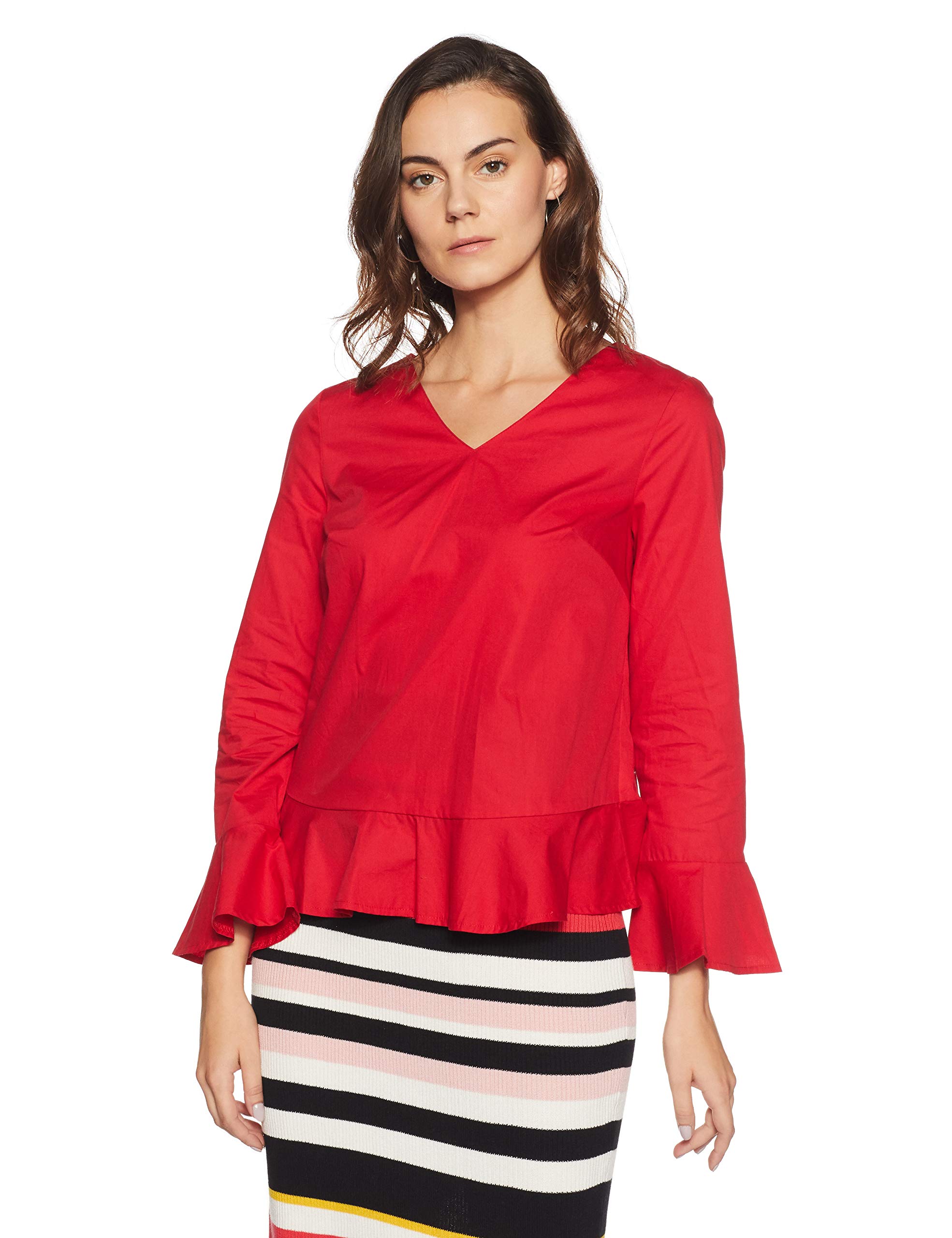 vero moda Women's Cotton Plain Regular Fit Shirt-picture-38