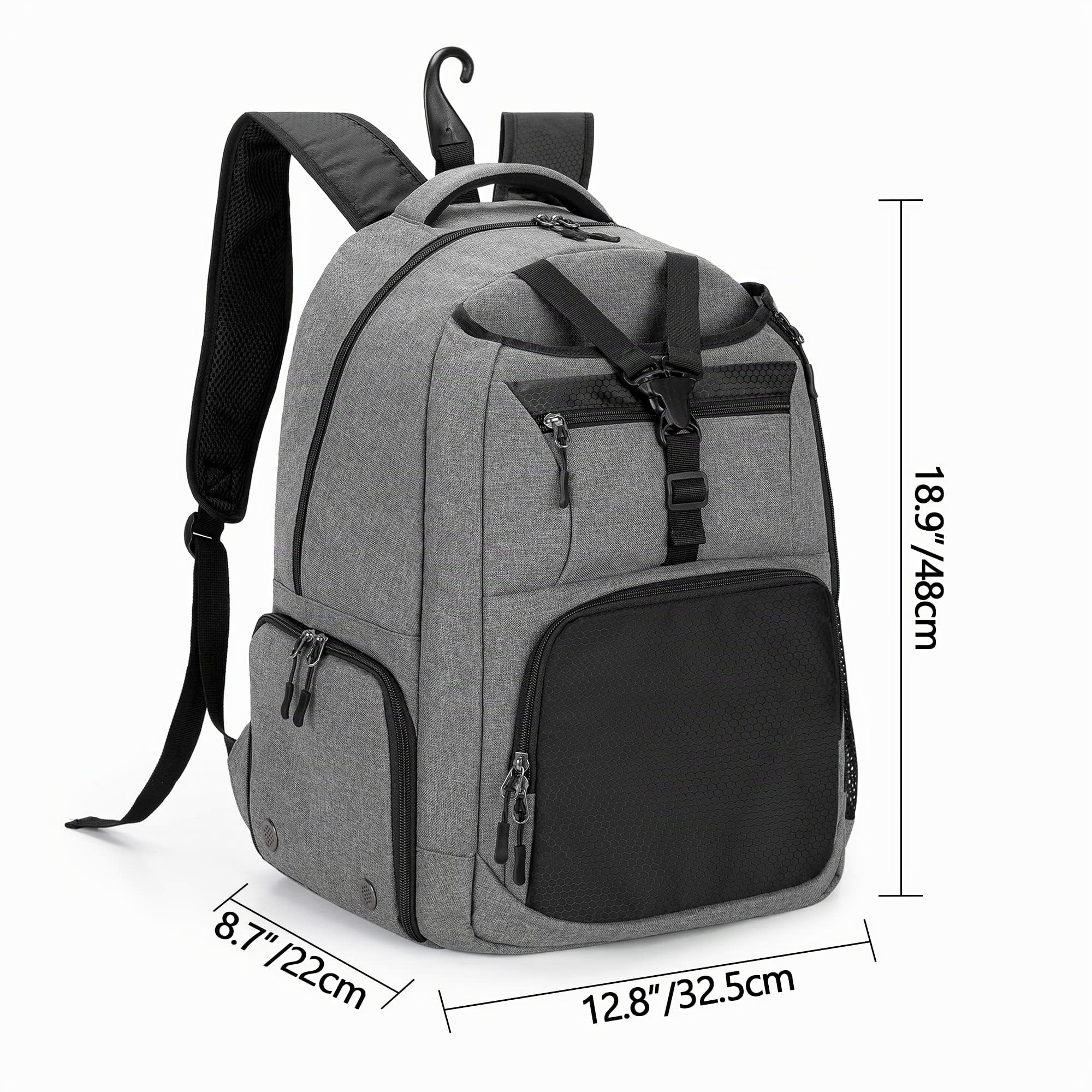 DSLEAF Sac de Tennis pour Homme/Femme pour contenir 2 Raquettes, Sac à Dos de Tennis avec Espace séparé pour Le Sport et l'entraînement
