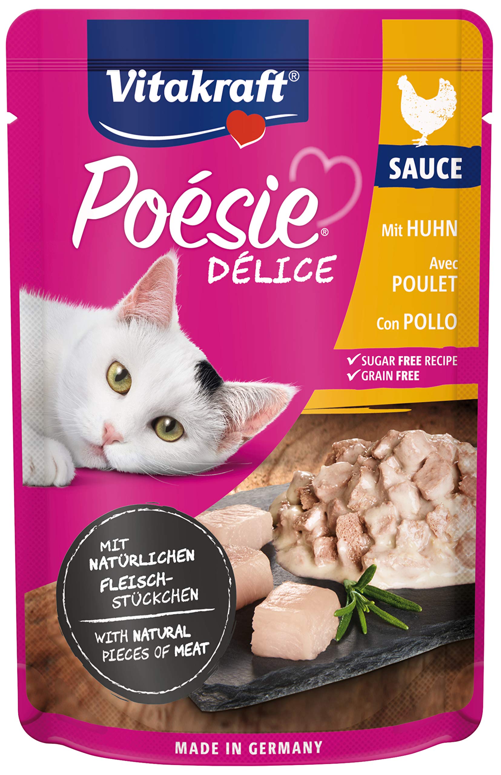 Vitakraft Poèsie Deli Sauce con Filetto di Pollo