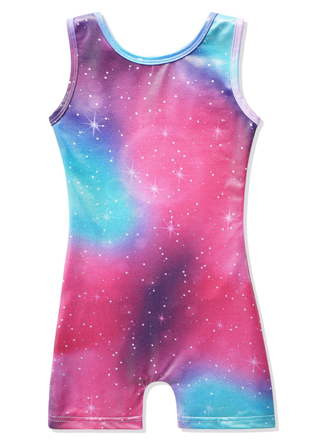 HOZIY Gymnastics Leotards for Girls with Shorts Toddlers Biketards Rainbow Unicorn Dinosaur Mermaid Leopard Flower Galaxy