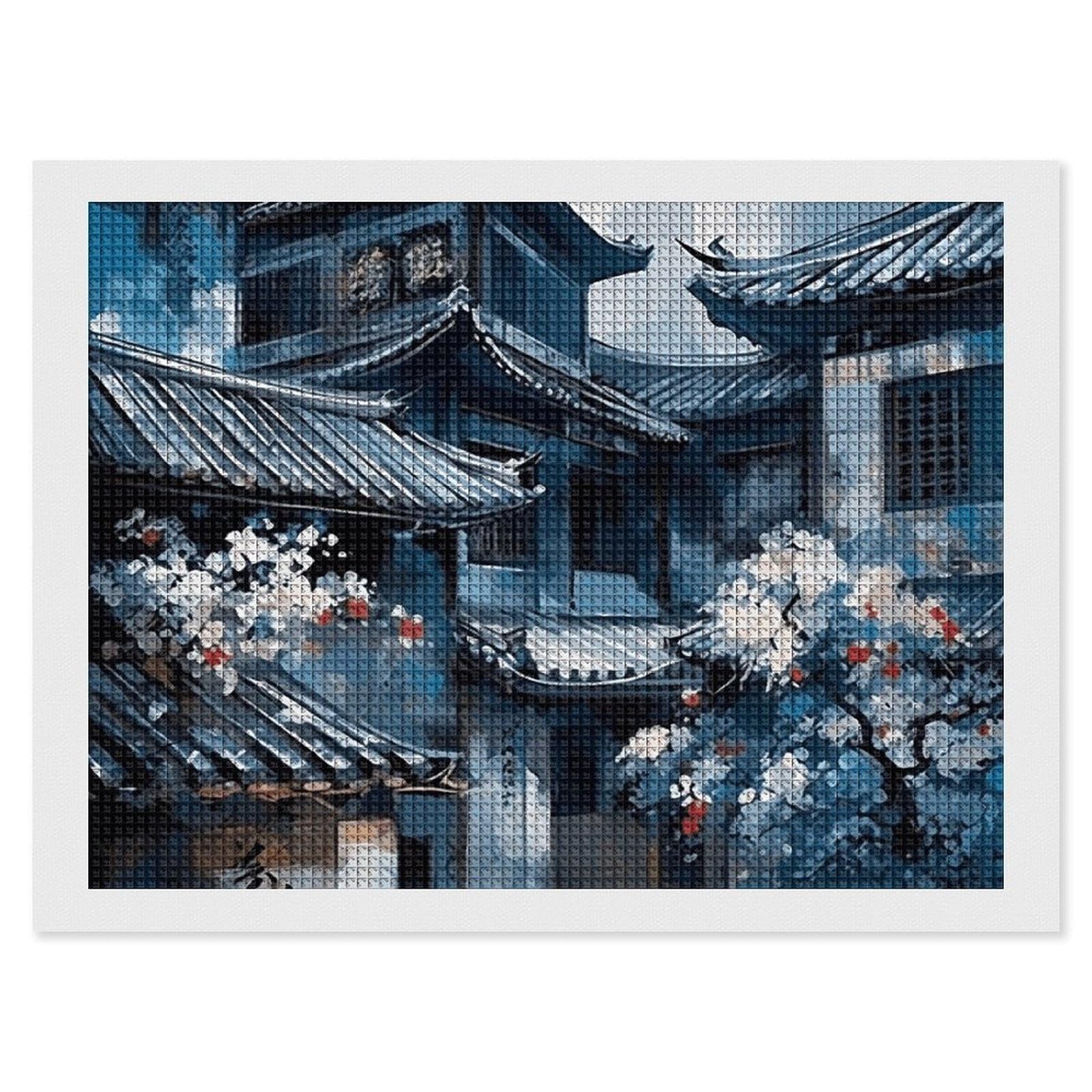 Diamond Painting Kits for Adults - DIY Diamond Art Kits for Beginners - Full 5D Paint Drill Diamond Dots Paintings- Architectural Painting Diamonds Pictures Gem Art And Craft Wall Decor 12"x16"