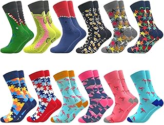 Colourful Crew Socks, Fun Fantastic Pattern, Happy Cotton Sock