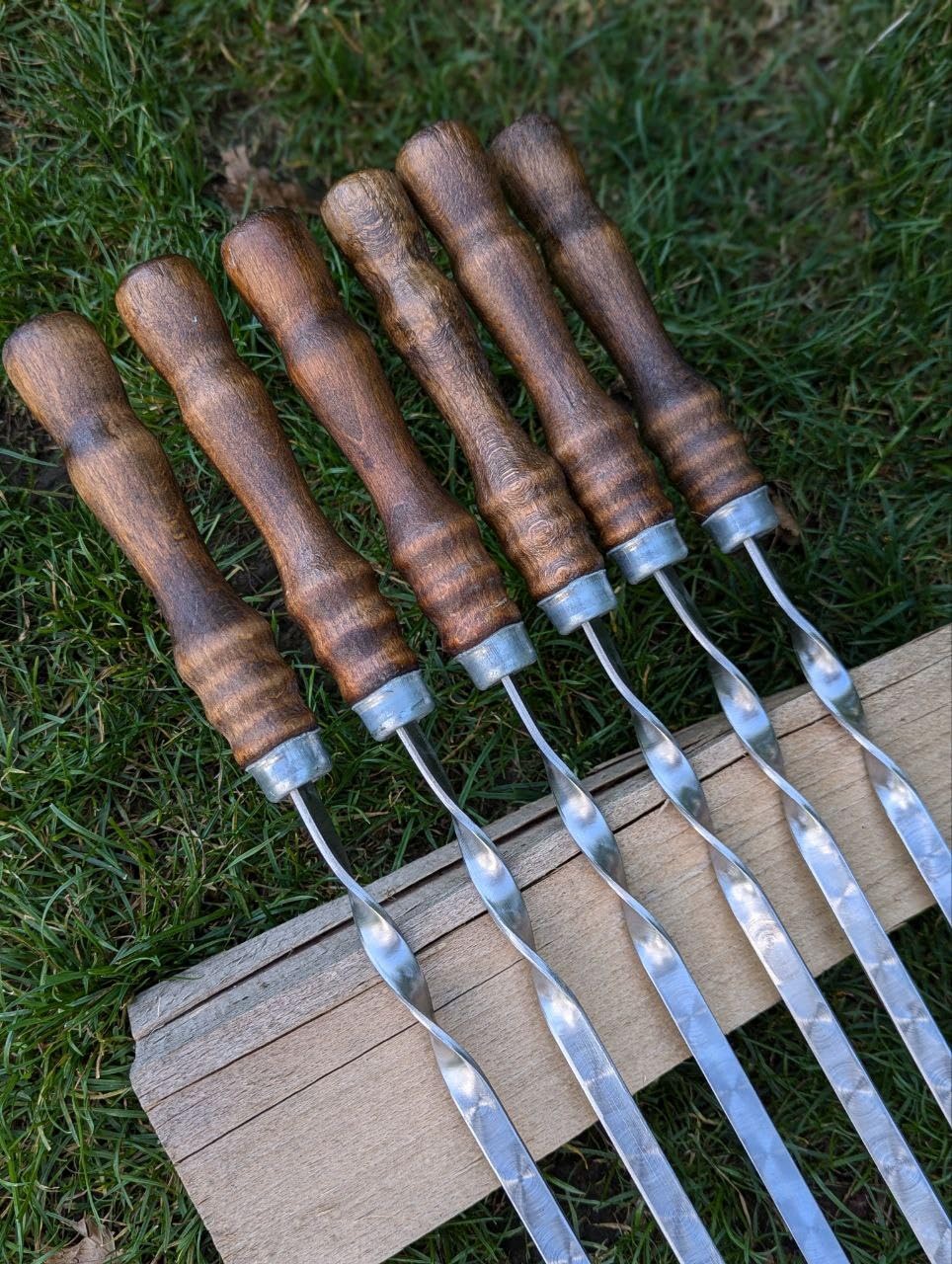 Grillspieße, Schampura für Fleisch, Spieße für Mangal (15)