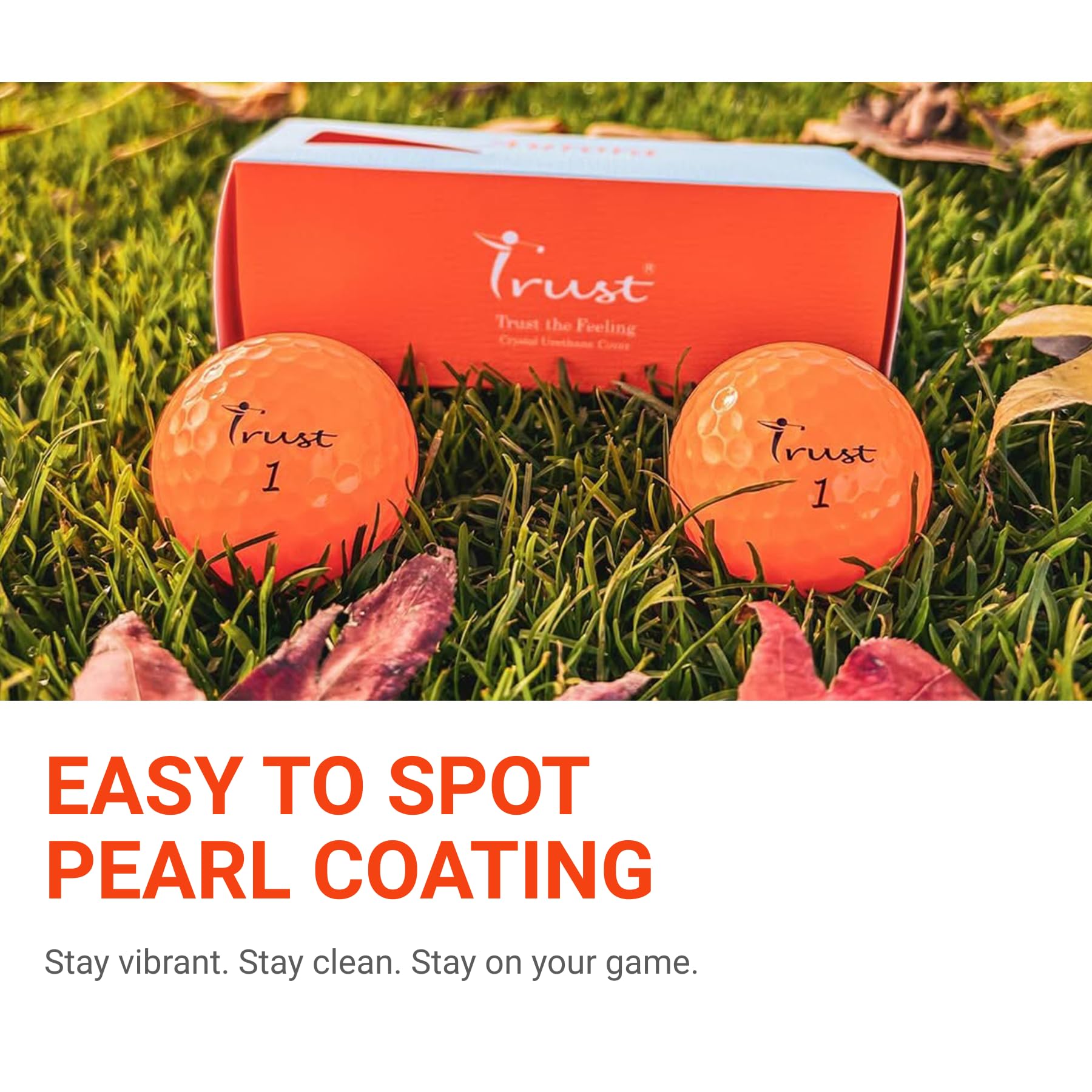 Trust Bolas de Golf Aurora | Alta Visibilidad, Vuelo Largo y Recto, Uretano Cristal Tour, Núcleo Dinámico de 3 Piezas, 12/48 Pelotas, Azul Aurora, Naranja Aurora, Amarillo Aurora y Rosa Aurora