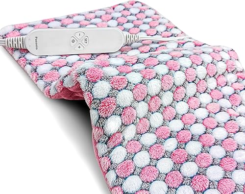 Miniatura 1 de Almohadilla térmica XL con peso completo para dolor de espalda, calambres, alivio. Almohadilla térmica eléctrica grande de 2.3 libras para cuello y