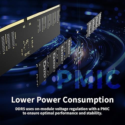 Miniatura 4 de DATO DDR5 UDIMM 32GB Kit 16GBx2 Desktop RAM 5600MHz PC5-44800 CL46 1.1V 288-Pin Non-ECC Unbuffered dimm, módulo de memoria de escritorio