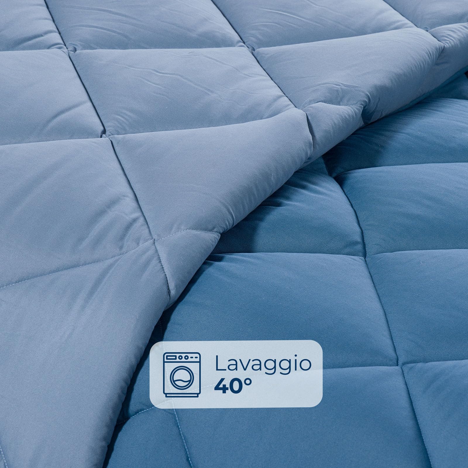 Caleffi - Trapunta Invernale Matrimoniale 260x265 in Microfibra, Piumone Matrimoniale Invernale Morbido Avvolgente, Piumino Imbottito Resistente Lavabile, Coperta Trapuntata Anallergica Made in Italy