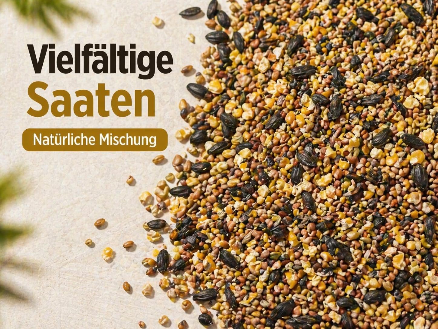 KLASEBO Wildvogelfutter 10 kg – Premium Streufutter für 4 Jahreszeiten, fettreich & energiereich – natürliches Ganzjahres-Vogelfutter mit Sonnenblumenkernen, Hirse & Mais – für alle Wildvögel