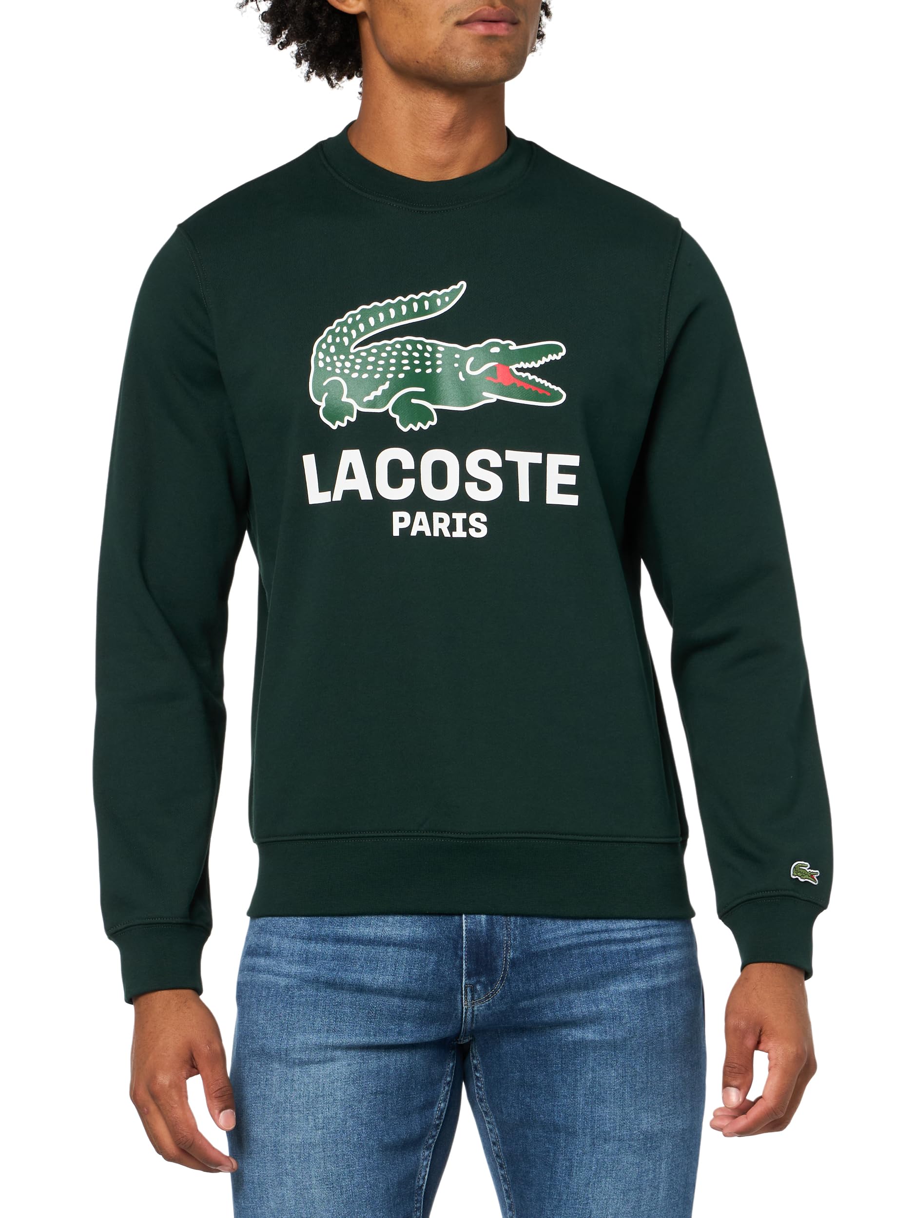 mens Classic Fit Printed Crew Neck Sweatshirt