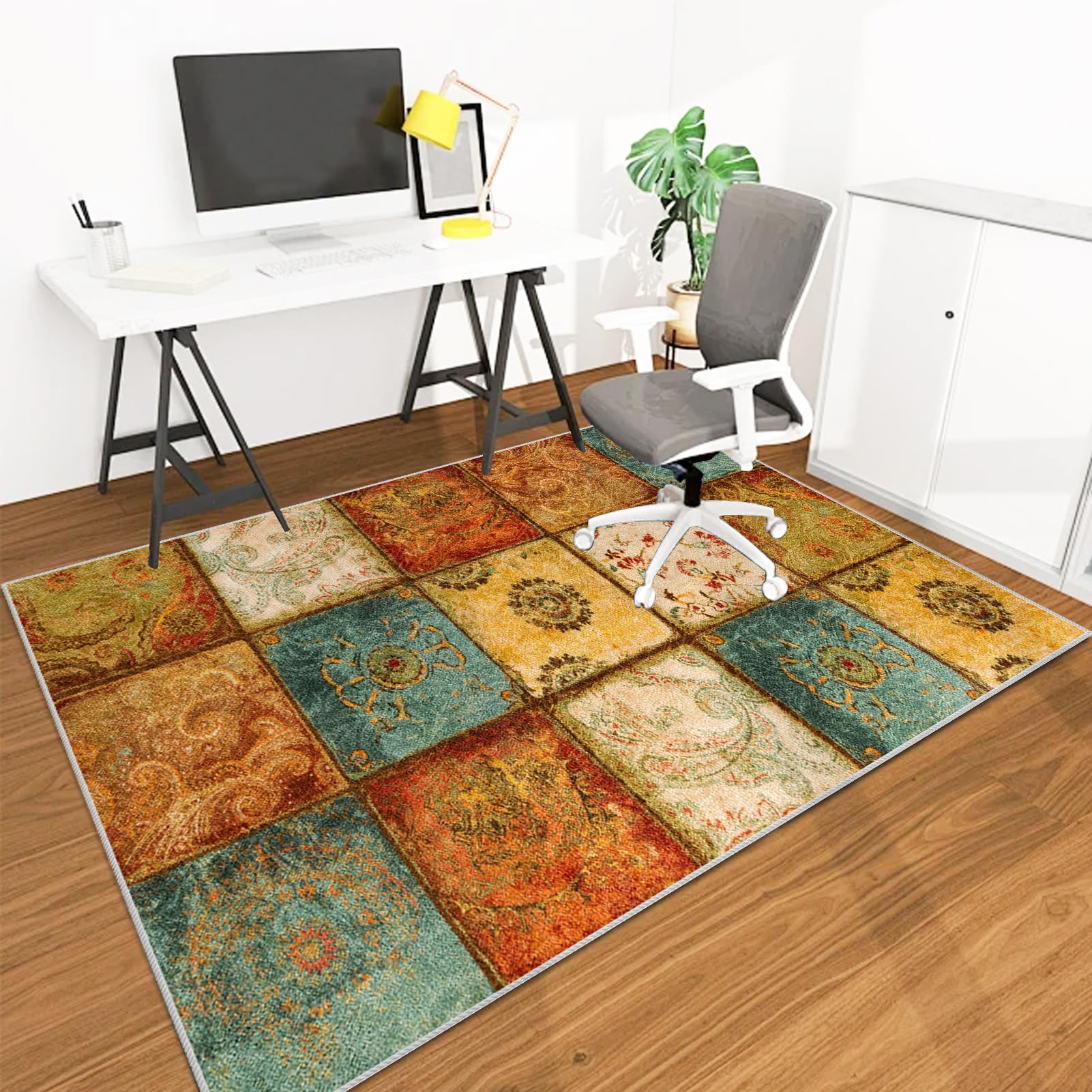 Heavy Duty Desk Chair Mats for Carpet, Office Chair Mat for Hardwood Floor, Office Chair Floor Protector Mat for Rolling Chair, Computer Chair Mat for Home Office Rug Hard Floor Mat 180 x 200 cm