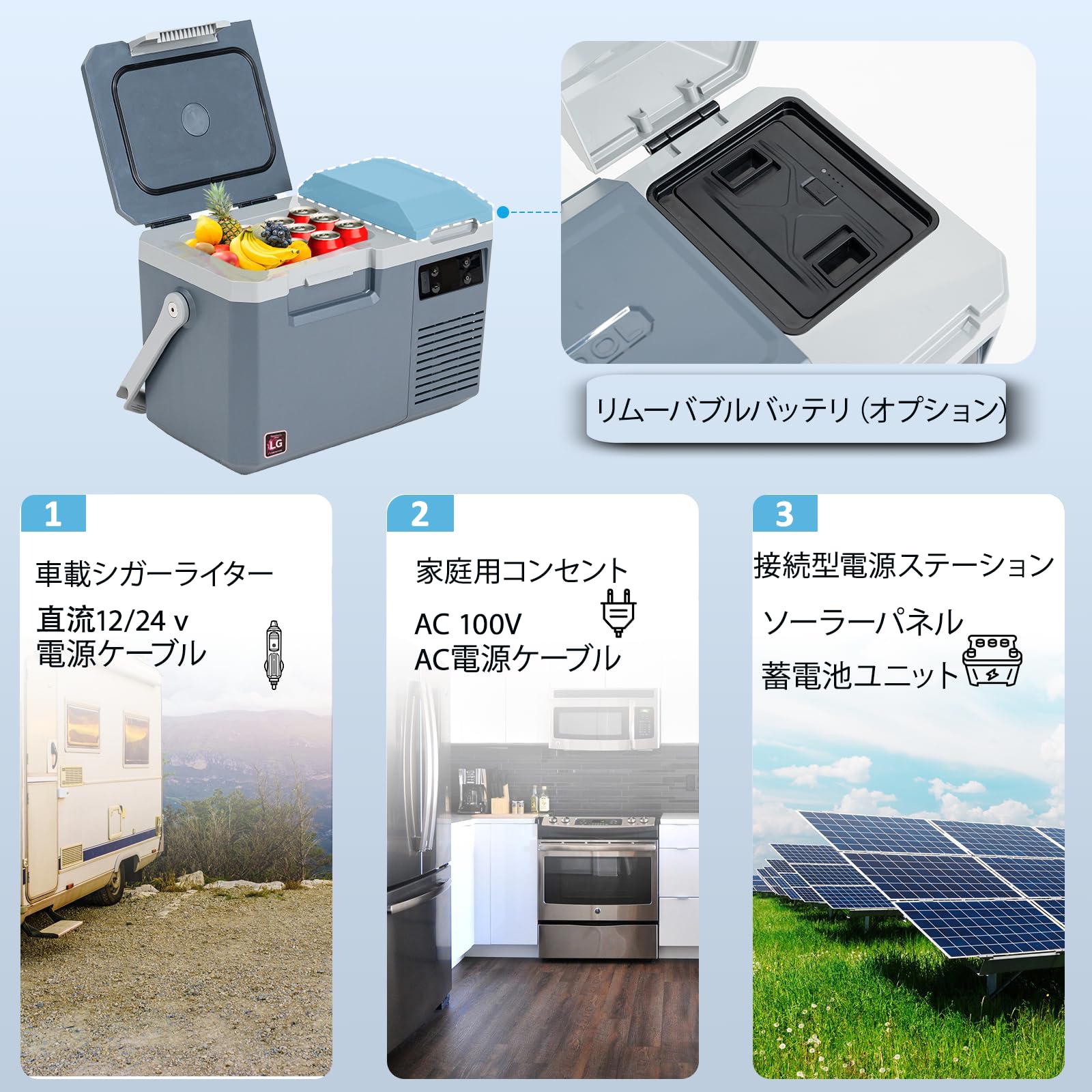 Amazon.co.jp: Alpicool ポータブル冷蔵庫 冷凍・保温両用 車載冷蔵庫
