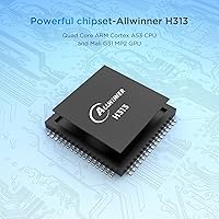 Vista 5 de Android TV Box 10.0, Android Box 2GB RAM 16GB ROM, H313 Quad-Core Android Box, soporte 2.4G WiFi, 4K Smart Mini TV Box Tamaño compacto