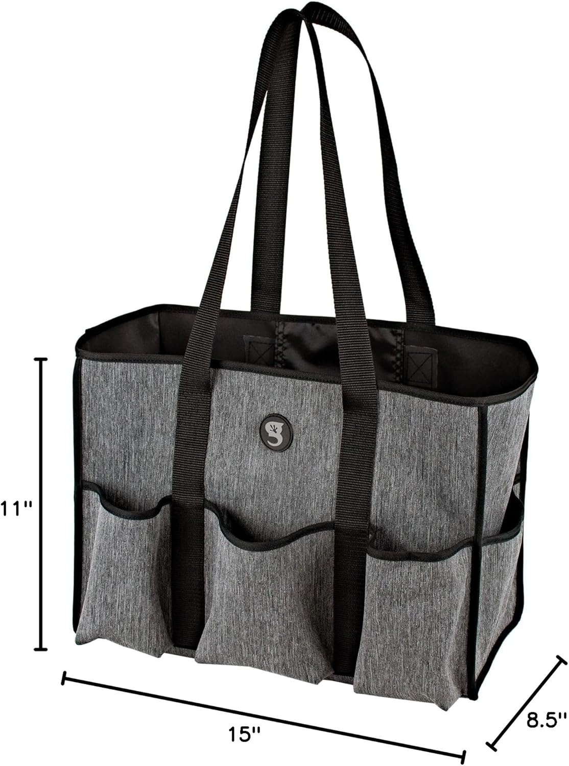 geckobrands 8 Pocket Tote - Utility Travel Swimming Pool Tote Duffle Bag for Gym, Shopping, and Everyday Use